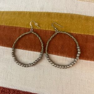 Metallic Pearl Earrings